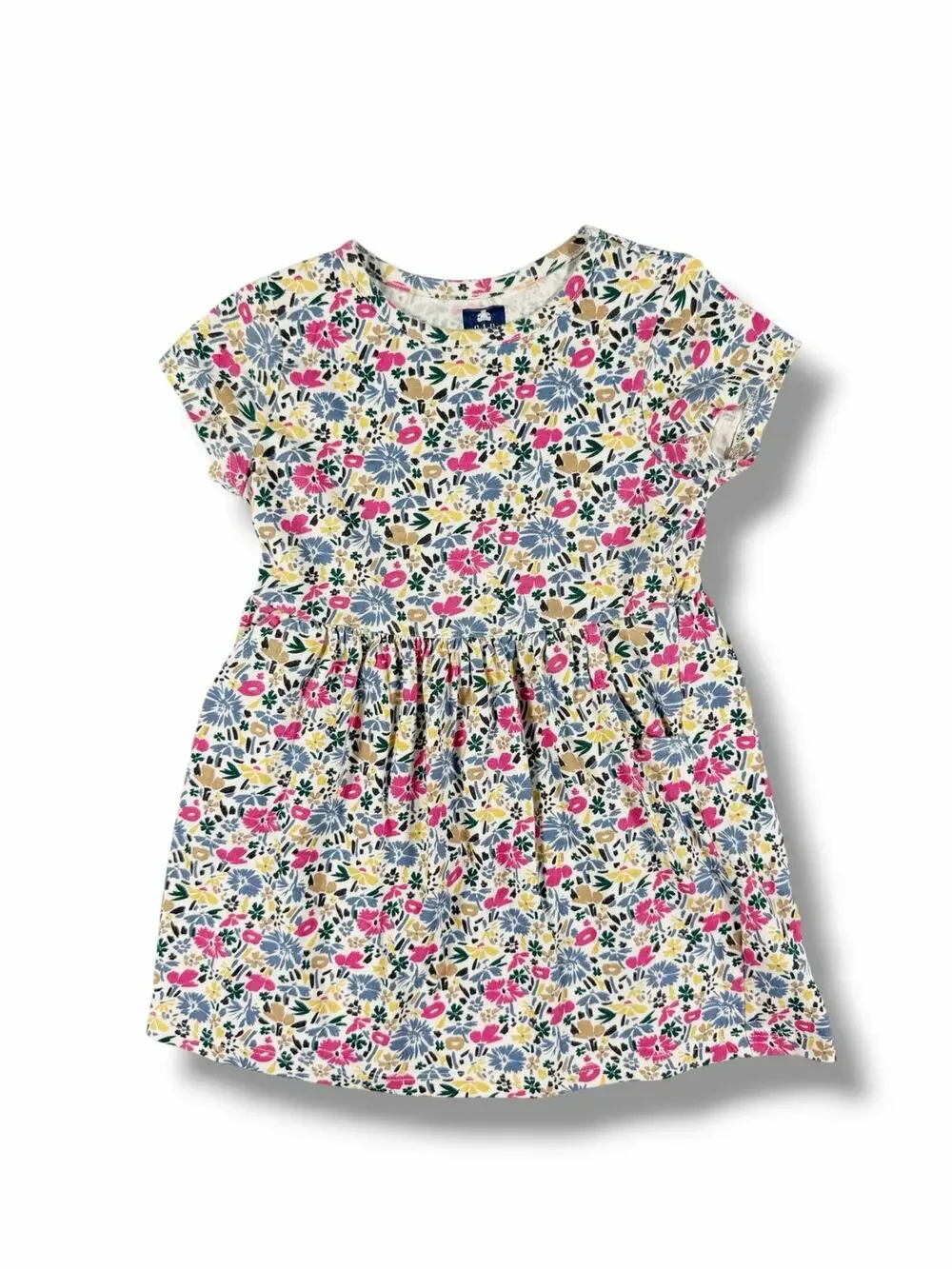 Gap Playtime Favorites Organic Cotton Floral Pocket Dress Size 4 Years